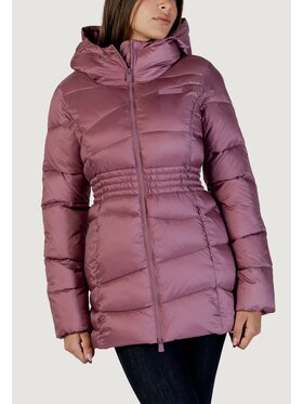 EA7 Emporio Armani EA7 Emporio Armani Kurtka skórzana BOMBER JACKET Fioletowy Egg Fit