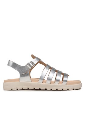 Geox Geox Sandale J Sandal Soleima Gir J35GSB000CFC1007 D Srebrna