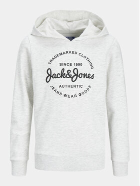 Jack&Jones Junior Jack&Jones Junior Mikina Forest 12249715 Biela Standard Fit