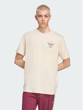 adidas adidas Koszulka techniczna Ajax Amsterdam Beżowy Loose Fit