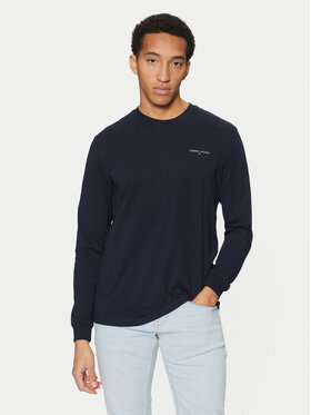 Tommy Jeans Tommy Jeans Pikkade varrukatega T-särk Linear DM0DM21138 Tumesinine Slim Fit