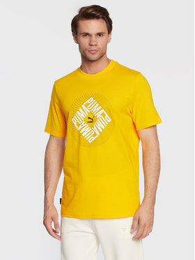 Puma Puma T-Shirt Swxp Graphic 535658 Κίτρινο Regular Fit