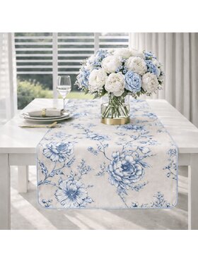 Roseberry Home Roseberry Home Bieżnik Blossom Blue Niebieski