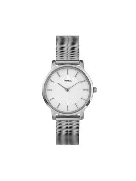 Timex Timex Zegarek Transcend TW2Y10200 Srebrny
