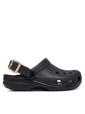 Crocs Crocs Natikači Classic Metallic Buckle Clog K 214228 Črna