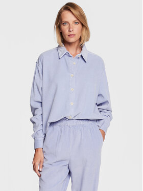American Vintage American Vintage Marškiniai Padow PADO06AE23 Mėlyna Regular Fit