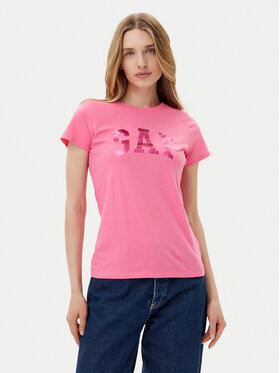 Gap Gap T-shirt 776775-04 Ružičasta Regular Fit