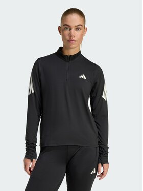 adidas adidas Bluza adi365 Iconic Running 1/2 Zip Czarny Regular Fit