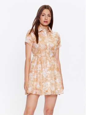 Glamorous Glamorous Srajčna obleka CK6966 Bež Regular Fit