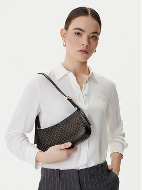 Calvin Klein Calvin Klein Borsetta Emblem Aop Small Shoulder Bag LV04F3324G Nero