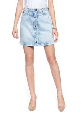 Lee Lee Spódnica mini SEASONAL SKIRT GET Niebieski Regular Fit