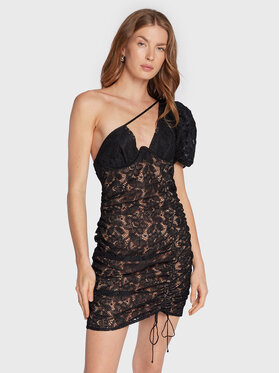 For Love & Lemons For Love & Lemons Koktel haljina Halle CD2769 Crna Slim Fit
