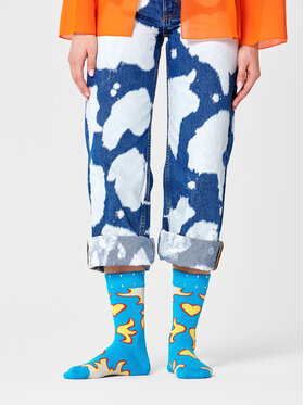 Happy Socks Happy Socks Unisex Magasszárú Zokni BLI01-0200 Kék