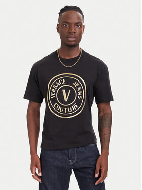 Versace Jeans Couture Versace Jeans Couture T-Shirt 80GAHT02 CJ00T Μαύρο Regular Fit
