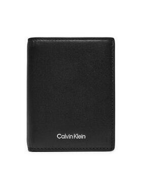 Calvin Klein Calvin Klein Portafoglio grande da uomo Ck Sleek Bifold 7cc W/Coin K50K512694 Nero