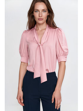 NIFE NIFE Bluzka B244 Różowy Relaxed Fit