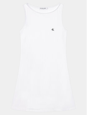 Calvin Klein Jeans Calvin Klein Jeans Ежедневна рокля Badge IG0IG02498 Бял Regular Fit