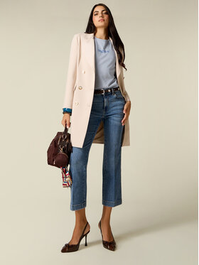 Oltre Oltre Jeansy P574R209289N024 Niebieski Flare Fit