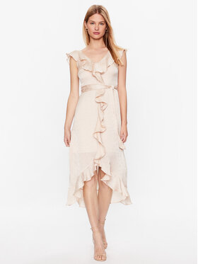 DKNY DKNY Kokteiļkleita DD3EQ278 Bēšs Regular Fit