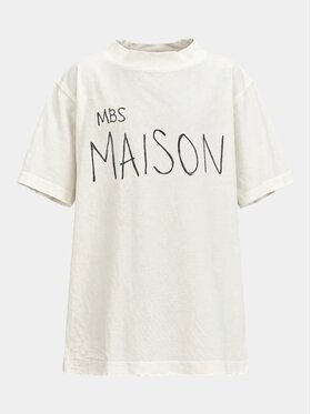 MADE BY SOCIETY MADE BY SOCIETY T-Shirt RAW - T37582 Biały Basic Fit