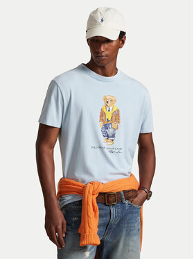 Polo Ralph Lauren Polo Ralph Lauren T-Shirt 710P07347001 Błękitny Regular Fit