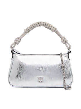 PINKO PINKO Borsetta Half Moon Baguette Mini AI 25-26 PLTT 105915 A2WD Argento