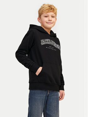 Jack&Jones Junior Jack&Jones Junior Felpa Caleb 12259564 Nero Relaxed Fit