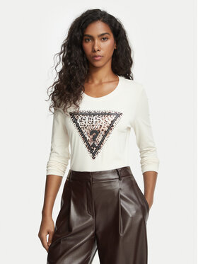 Guess Guess Majica W6BI57 K7387 Svijetlo bež Regular Fit