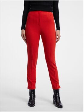 Orsay Orsay Spodnie damskie 353145318000__38 Czerwony Regular Fit