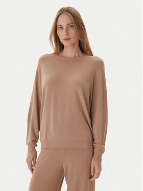 Kontatto Kontatto Sweter 3M0820C Beżowy Regular Fit