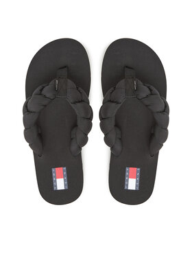 Tommy Jeans Tommy Jeans Σαγιονάρες Braided Thong Beach Sandal EN0EN02877 Μαύρο