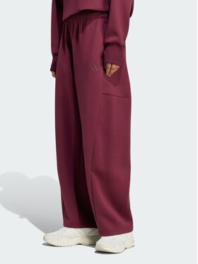 adidas adidas Spodnie materiałowe 169853 Czerwony Loose Fit