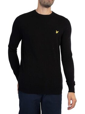 Lyle & Scott Lyle & Scott Sweter MAGLIONE Czarny Regular Fit