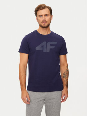 4F 4F T-Shirt 4FWMM00TTSHM1844 Σκούρο μπλε Regular Fit