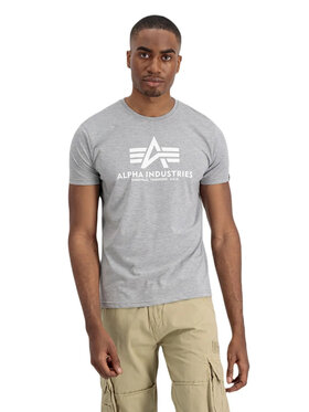 Alpha Industries Alpha Industries Tričko AI.100501-230 Sivá Basic Fit