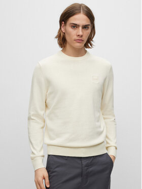 Boss Boss Sweter 50471343 Écru Regular Fit
