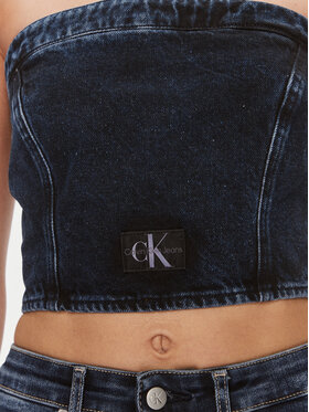 Calvin Klein Jeans Top J20J222870 Tamnoplava Slim Fit