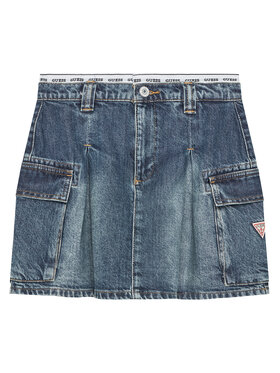 Guess Guess Džínová sukně J5RD07 D45E0 Modrá Regular Fit
