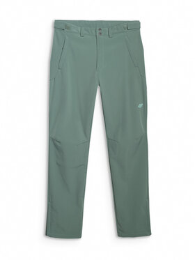 4F 4F Spodnie outdoor MIDSHOP TEXTILE Zielony ciemny Slim Fit