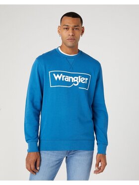 Wrangler Wrangler Felpa FRAME LOGO Blu Regular Fit