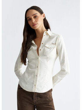 Liu Jo Liu Jo Koszula jeansowa UXX046D405110701 Biały Regular Fit