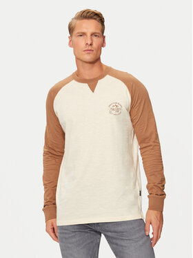 INDICODE INDICODE Longsleeve Canton 45-657 Brązowy Regular Fit