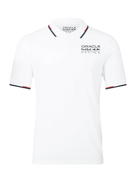 Red Bull Racing Red Bull Racing Polo Core Mono Biały Regular Fit