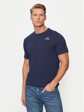 Kappa Kappa T-Shirt Logo Korpo Cafers 304J150 Fioletowy Slim Fit