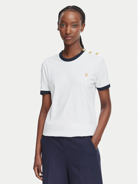 Beverly Hills Polo Club Beverly Hills Polo Club T-särk P-SS26W-TS0104 Valge Regular Fit
