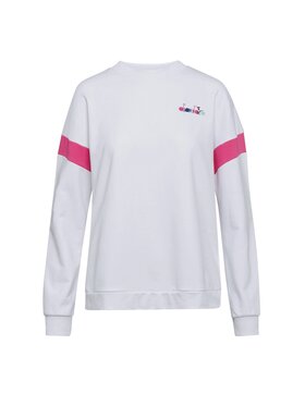Diadora Diadora Bluza DIADORA L.SWEATSHIRT CREW SPOTLIGHT Biały Regular Fit