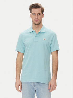Calvin Klein Jeans Calvin Klein Jeans Тениска с яка и копчета J30J327040 Зелен Regular Fit