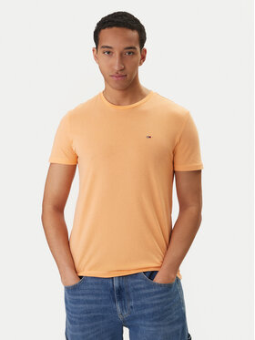 Tommy Jeans Tommy Jeans T-Shirt DM0DM20363 Pomarańczowy Slim Fit