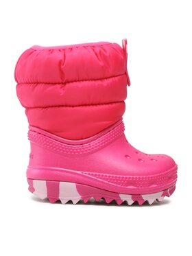 Crocs Crocs Μπότες Χιονιού Classic Neo Puff Boot T 207683 Ροζ