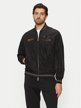 KARL LAGERFELD KARL LAGERFELD Geacă bomber 505405 551501 Negru Regular Fit
